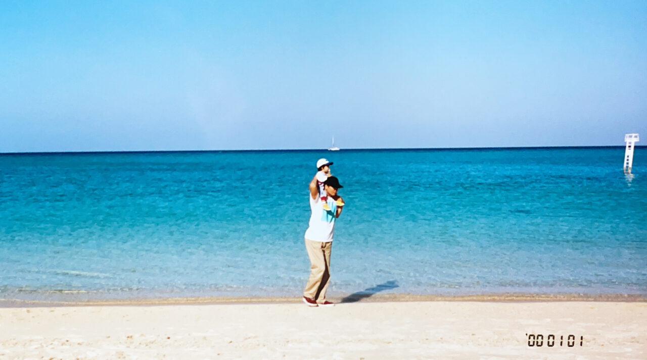 デジタル化した昔の家族写真の例