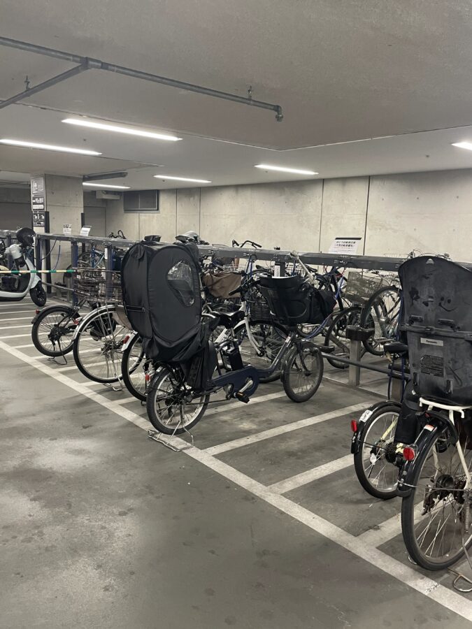 うめきた駐輪場の内部平面エリア